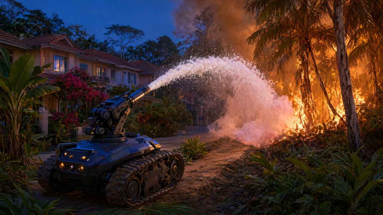 FireDome Builds Autonomous Fire 'Artillery' — Why Pre-Positioned Defense Matters for Malaysia